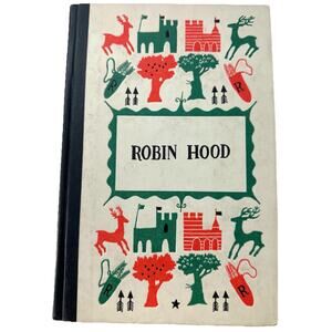 Vintage 1950s Robin Hood Howard Pyle Junior Deluxe Editions HC Illustrated